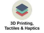 3D Printing, Tactils & Haptics icon.